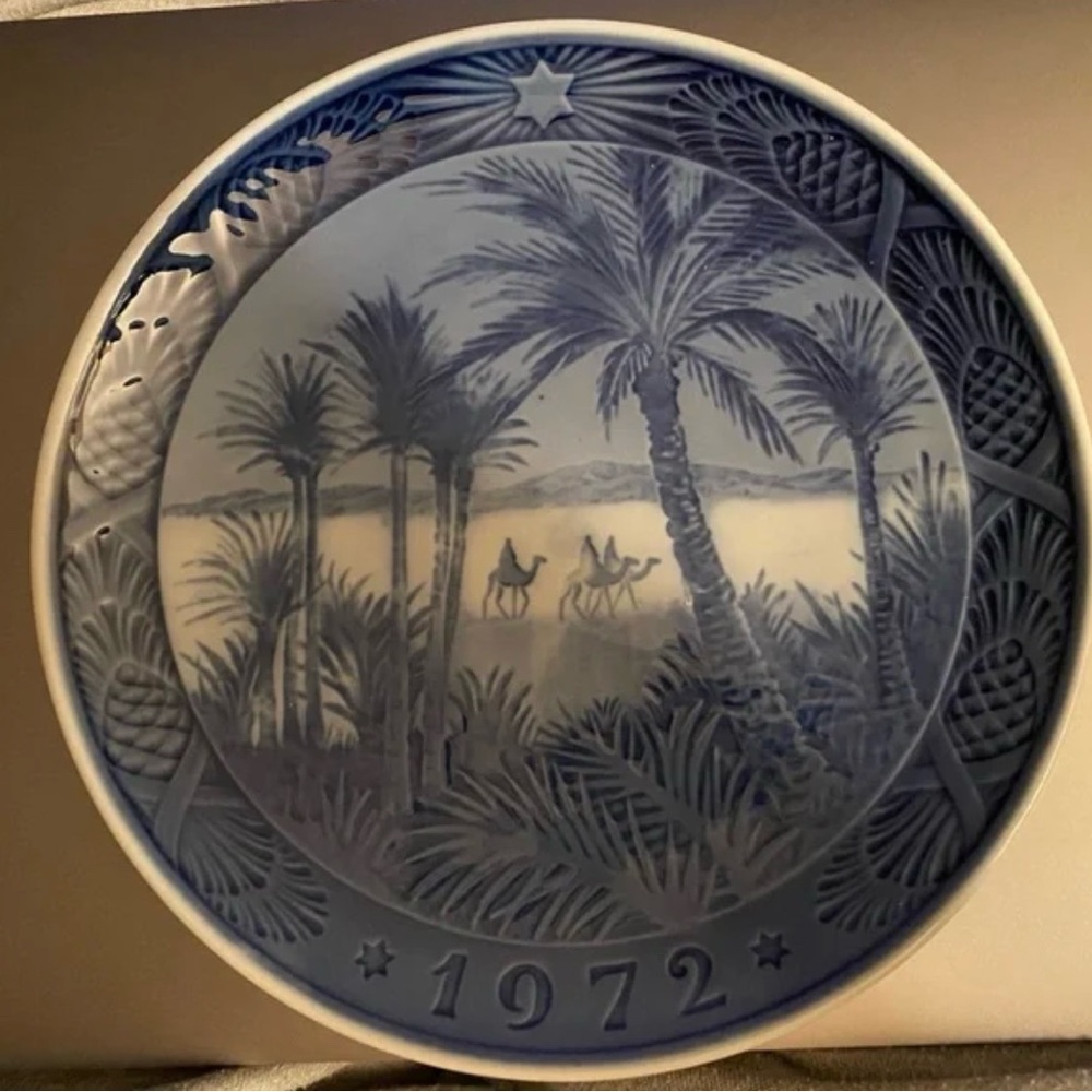Royal Copenhagen 1972 Osterland In The Desert Plate Beautiful Vintage